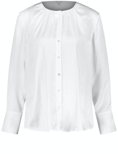 Powered Blue Blouse - Off White