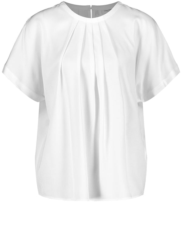 Natural Vibes Short Sleeve Blouse - Off White