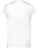 Joyful Vibes Short Sleeve Blouse - Off White