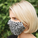 Face Mask Grey Leopard