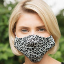 Face Mask Grey Leopard