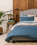 Geo Duvet Cover Set - Navy