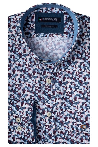Regular Fit Print Shirt - Red