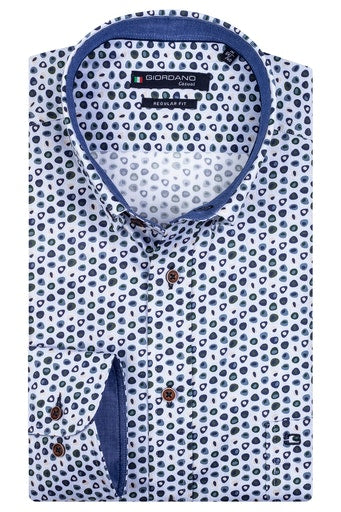 Regular Fit Print Shirt - Red