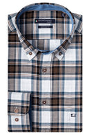 Regular Fit Print Shirt - Dark Brown