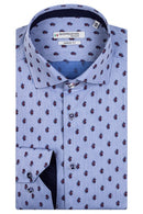 Maggiore Button Down Paisley Shirt - Light Blue