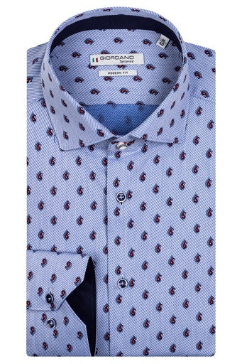Maggiore Button Down Paisley Shirt - Light Blue