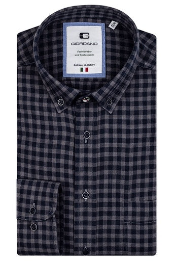 Bologna Long Sleeve Button Down Shirt - Bright Blue