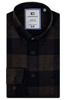 Bologna Button Down Check Shirt - Dark Green