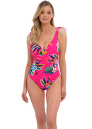 Halkidiki Uw Plunge Swimsuit - Orchid