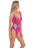 Halkidiki Uw Plunge Swimsuit - Orchid