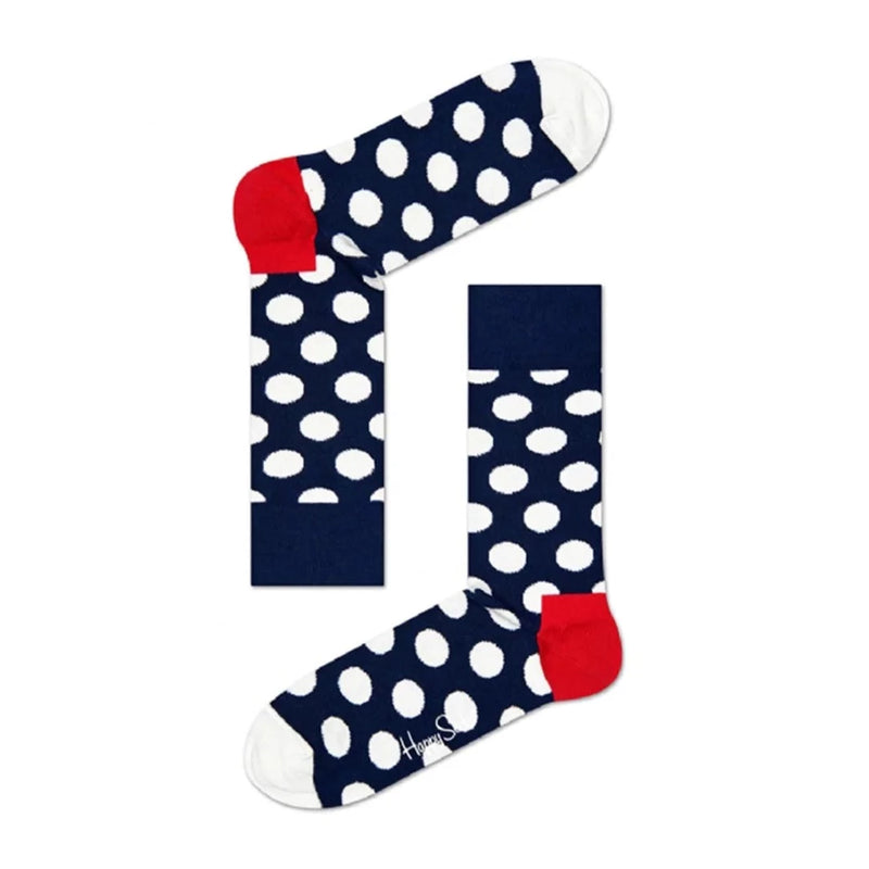 Big Dot Sock - Navy/Red