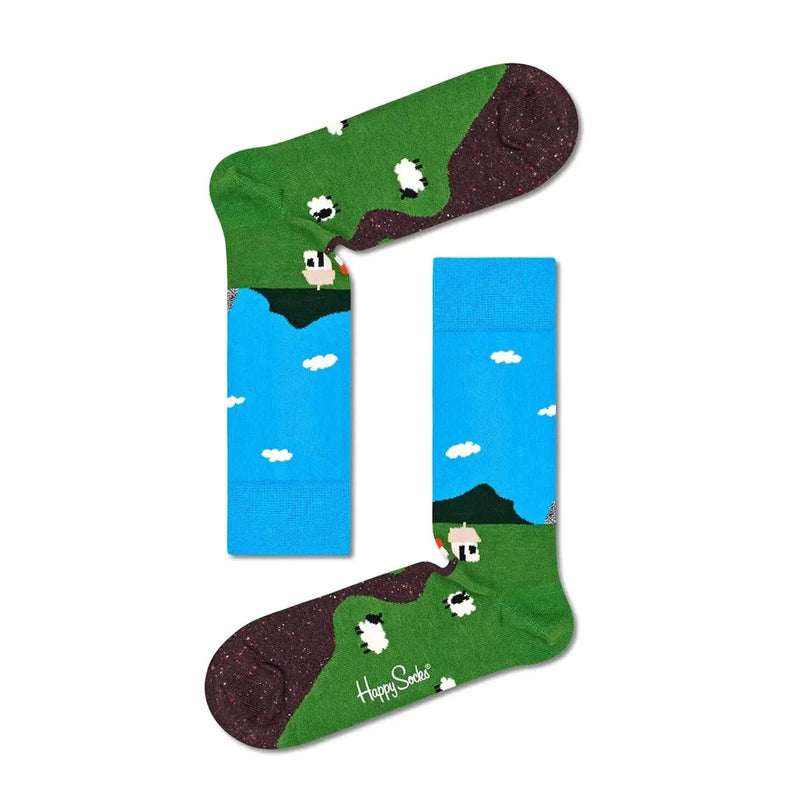 Little House On The Moorland - Green/Blue