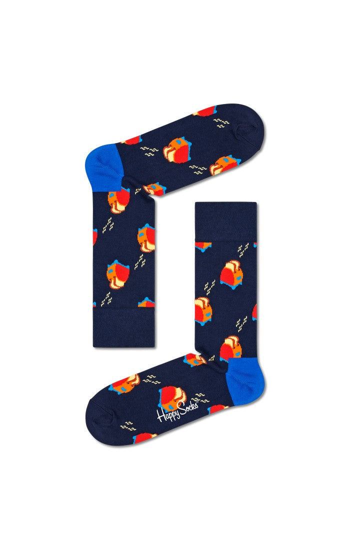 Have A Toast Sock - Navy/blue