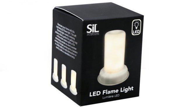 9cm LED White Flame Light