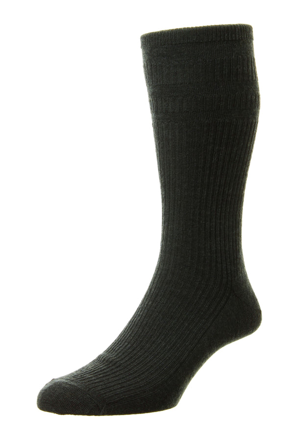 Soft Top Wool Mix Sock - Charcoal