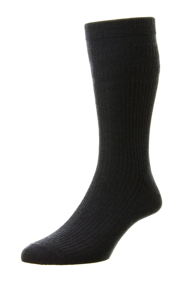 Soft Top Wool Mix Sock - Navy Blue