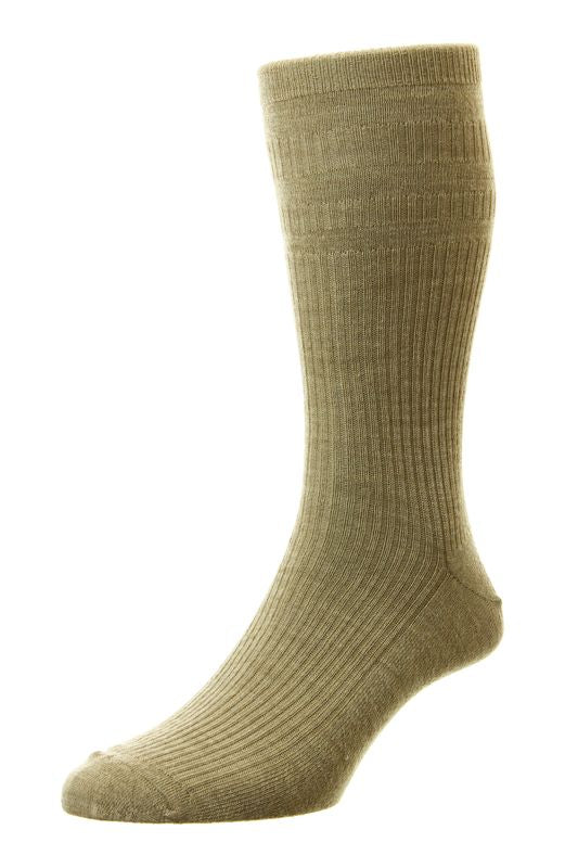 Soft Top Wool Mix Sock - Taupe