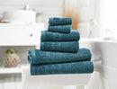 Harrison 6 Piece Bale Towel Set - Dark Teal