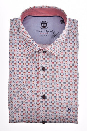 Short Sleeve Regular Fit Shirt - Red