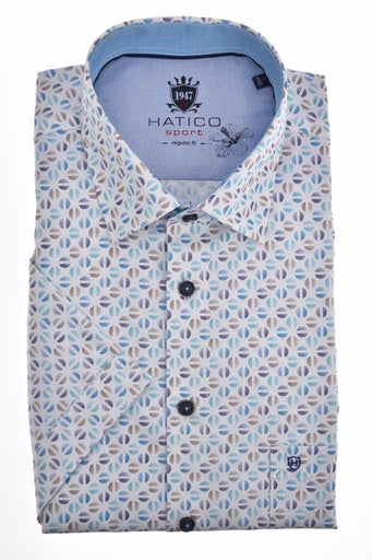 Short Sleeve Regular Fit Shirt - Blue