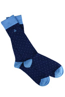 Spotted Sock - Sky Blue