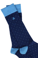 Spotted Sock - Sky Blue