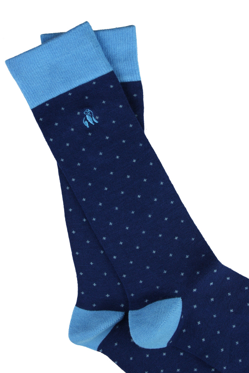 Spotted Sock - Sky Blue