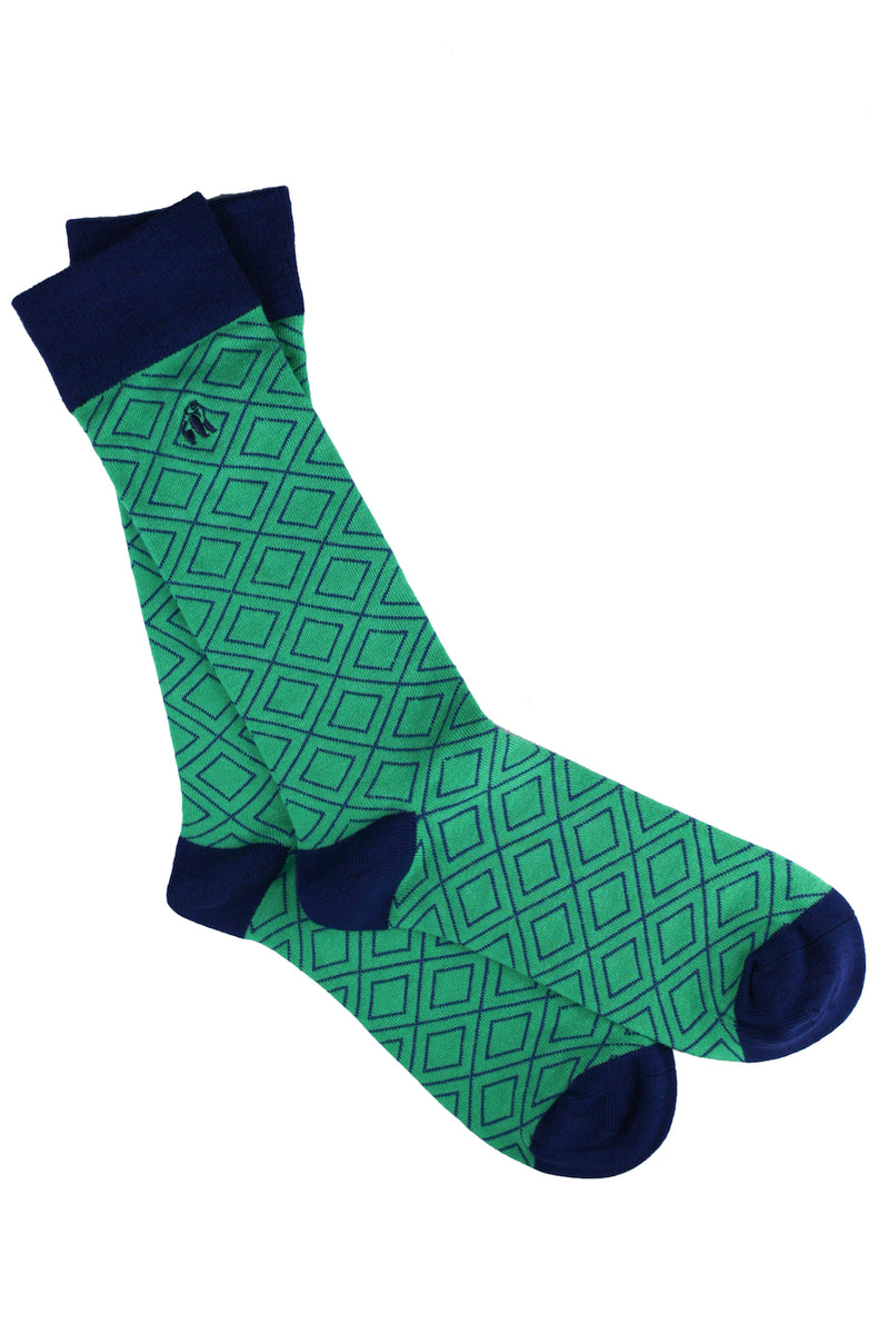 Diamond Sock - Green