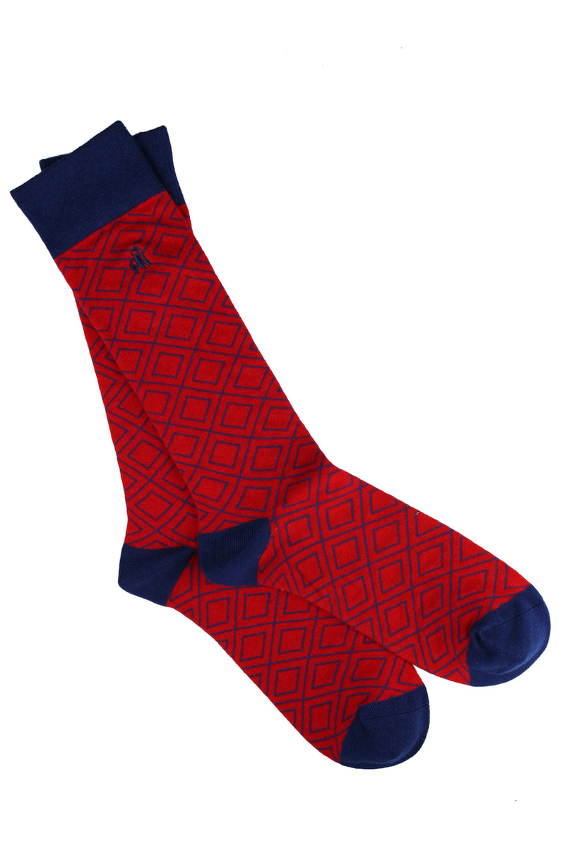 Diamond Sock - Red