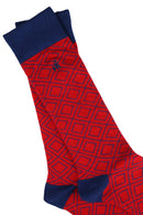 Diamond Sock - Red