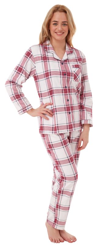 Check Wincey Pyjama - Ivory