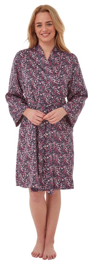 Chic Satin Wrap - Slate