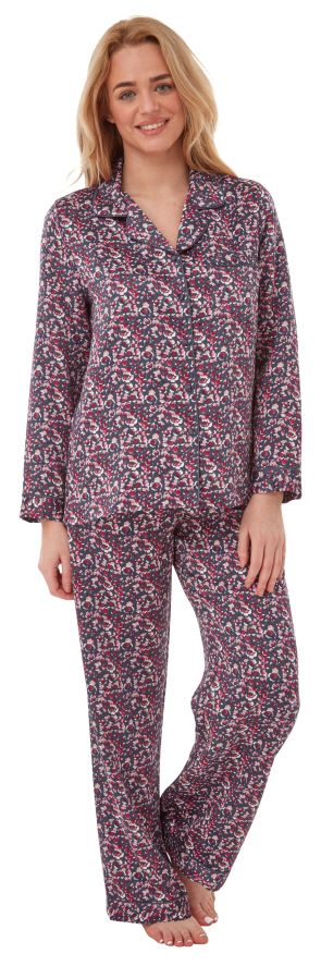 Chic Satin Pyjama - Slate