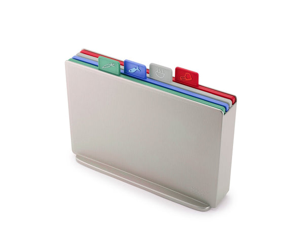 Index Chopping Board Set Large - Coast Silver