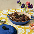 Signature Cast Iron Shallow Casserole 30cm - Cobalt Blue