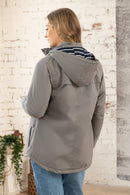 Iona Hooded Jacket - Steel Grey