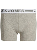 3 Pack Sense Boxer - Grey/black/white