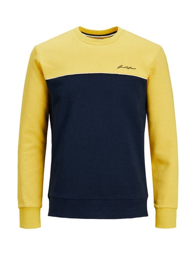 Pipe Crew Neck Sweater - Spicy Mustard