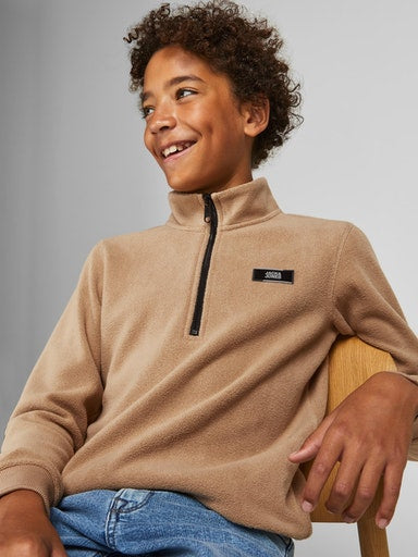 Classic 1/2 Zip Sweater - Tannin