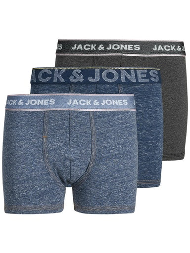 3 Pack Denim Boxer - Navy/grey/blue