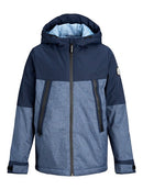 Beatle Jacket - Navy Blazer/denim Print