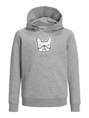 Comrade Logo Hoodie - Light Grey Melange