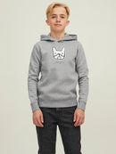 Comrade Logo Hoodie - Light Grey Melange