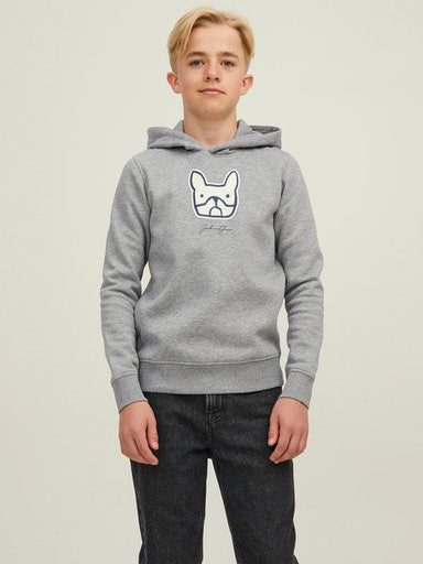 Comrade Logo Hoodie - Light Grey Melange