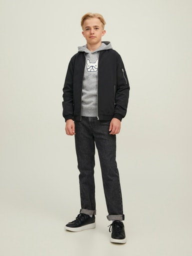 Comrade Logo Hoodie - Light Grey Melange