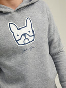 Comrade Logo Hoodie - Light Grey Melange