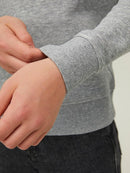 Comrade Logo Hoodie - Light Grey Melange