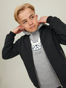 Comrade Logo Hoodie - Light Grey Melange