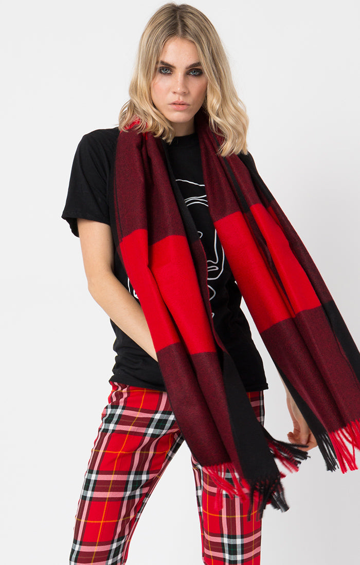 Jana Scarf - Red/black
